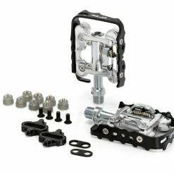 XLC - Pedal PD-S02 - Combi Ordinary / SPD - Silver / Svart