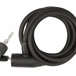 Bike Attitude - Spirallås - 10x1800 Mm - Med Nyckel - Mattsvart