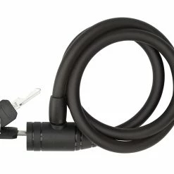 Bike Attitude - Spirallås - 12x1000 Mm - Med Nyckel - Mattsvart