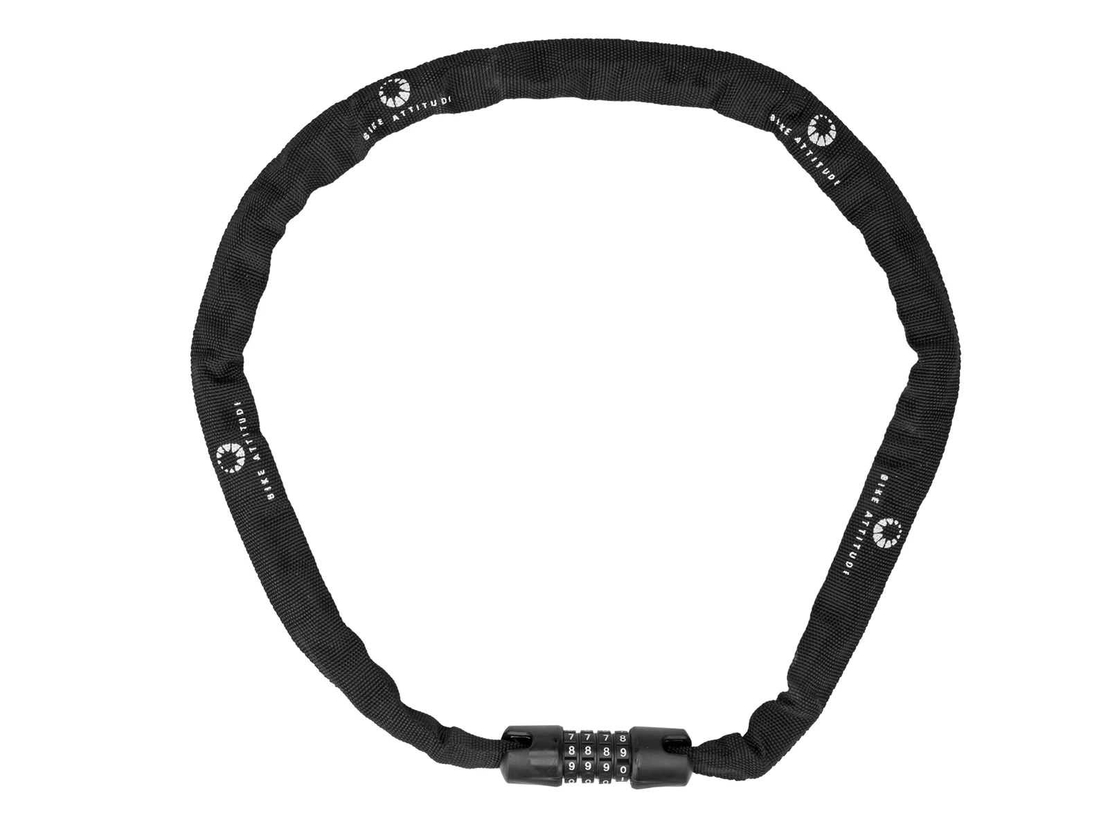 Bike Attitude - Kättinglås - 3,5x900mm - Med Kod - Svart