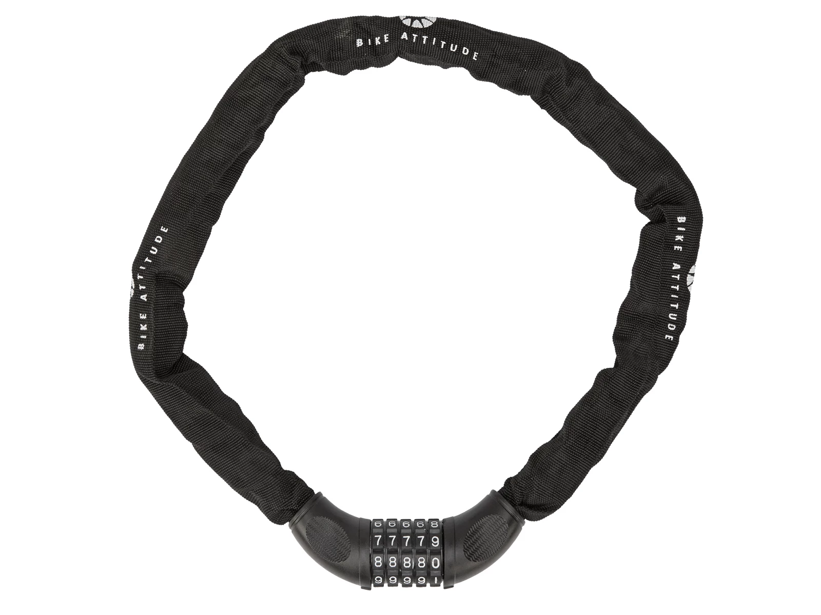 Bike Attitude - Kättinglås - 6x900mm - Med Kod - Svart