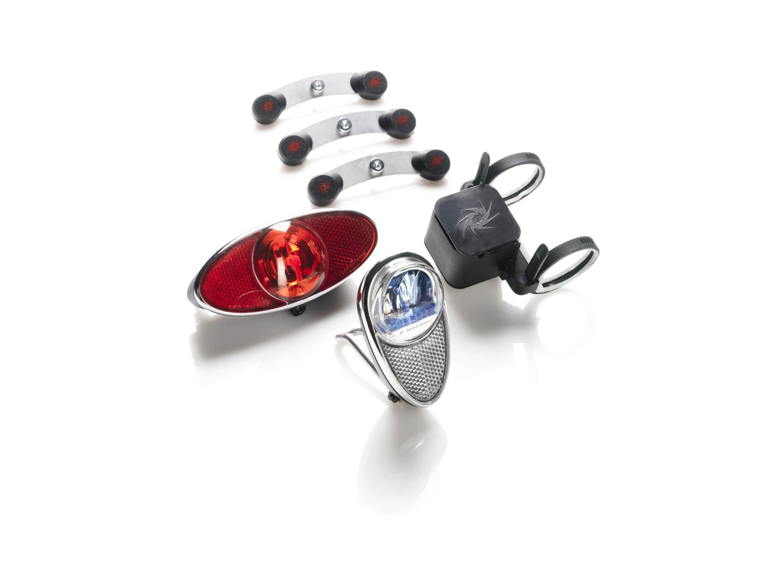 Reelight Magnet Cykellyktor RL720 - Kraftig Framlykta Och Blinkande Baklykta