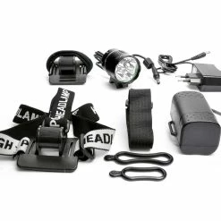 BikePartner - Extra Kraftfullt LED-ljus - 2500 Lumen - Montering På Hjälm Eller Styre