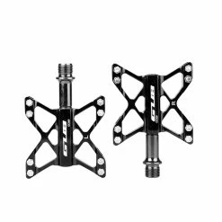 GUB - CG 009 - Pedal - Flats - CNC Aluminum - Cr-Mo Axel - 240 G - Svart