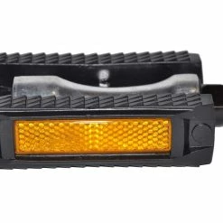 BikePartner - Pedaler 9/16 - Aluminium / Gummi - Svart Med Reflektor