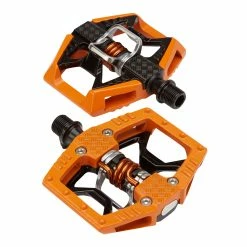 Crankbrothers Double Shot - MTB Kombipedal - Orange/svart/silver