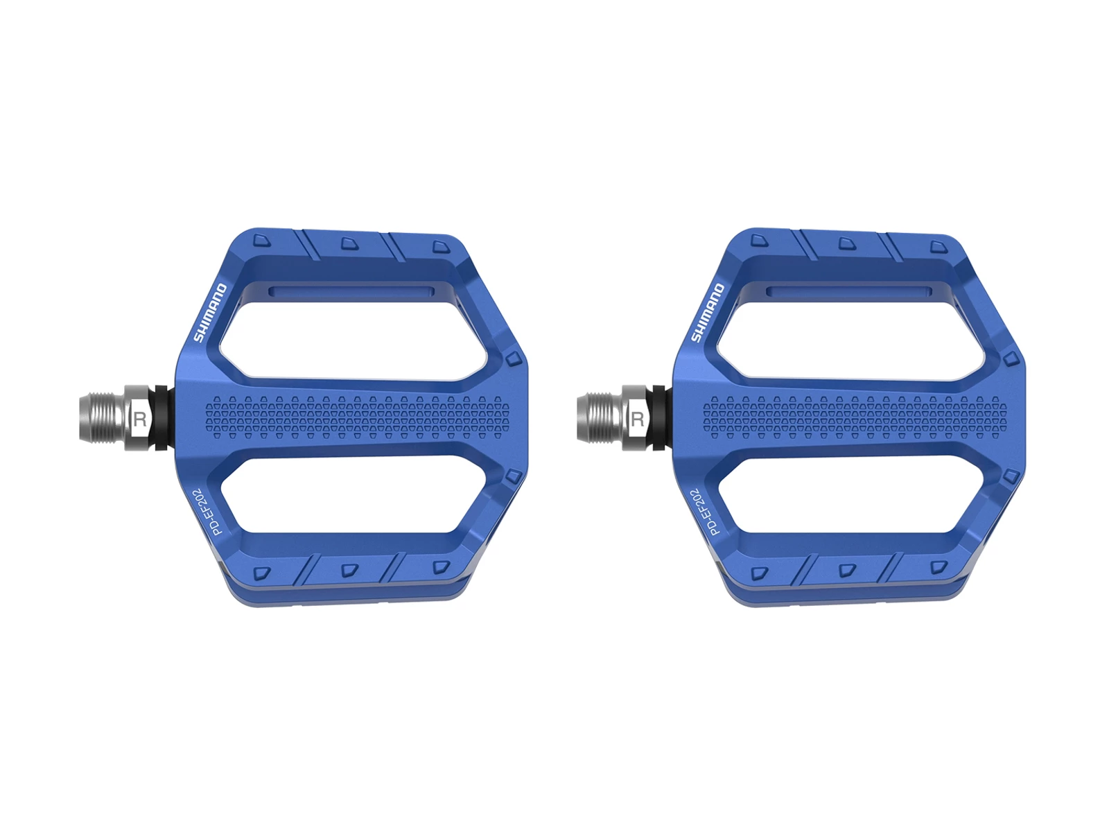 Shimano Flat - Pedaler Urban - Plattform - Blå - PD-EF202