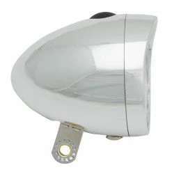 OXC Ultra Torch Retro - Cykellykta Fram Chrom - 3xLED - Batteri-modell