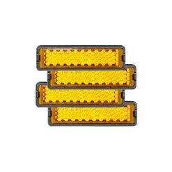 BikePartner Bike Partner - Pedalreflex - Plug-in - 4 St - Svart