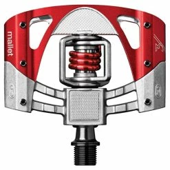 Crankbrothers Mallet 3 - MTB Pedaler - Silver/röd